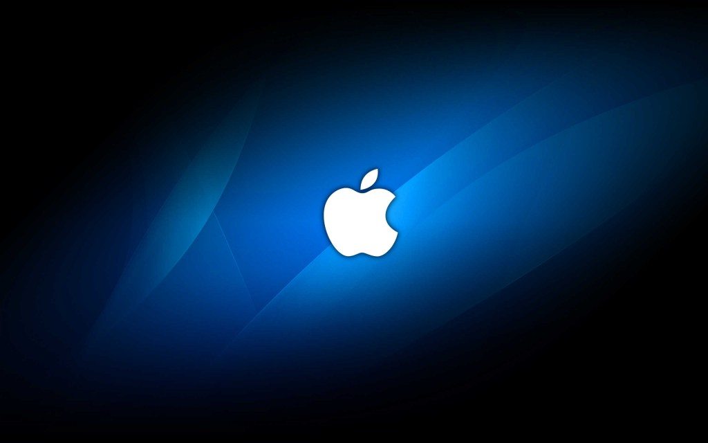 Apple Desktop Blue WhiteLogo