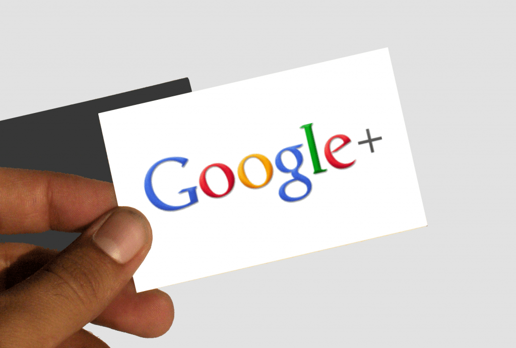 google plus business card