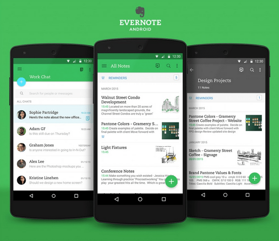 Evernotes Android app is updated