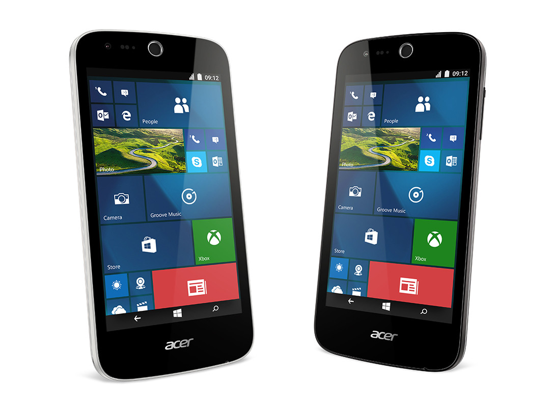 acer windows 10 phones front
