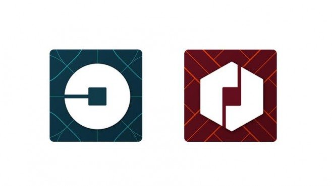 Logo passengers will see (left) Logo Drivers will see(Right)