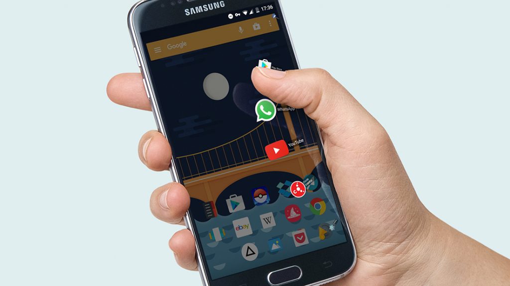 circle sidebar android zusatz launcher