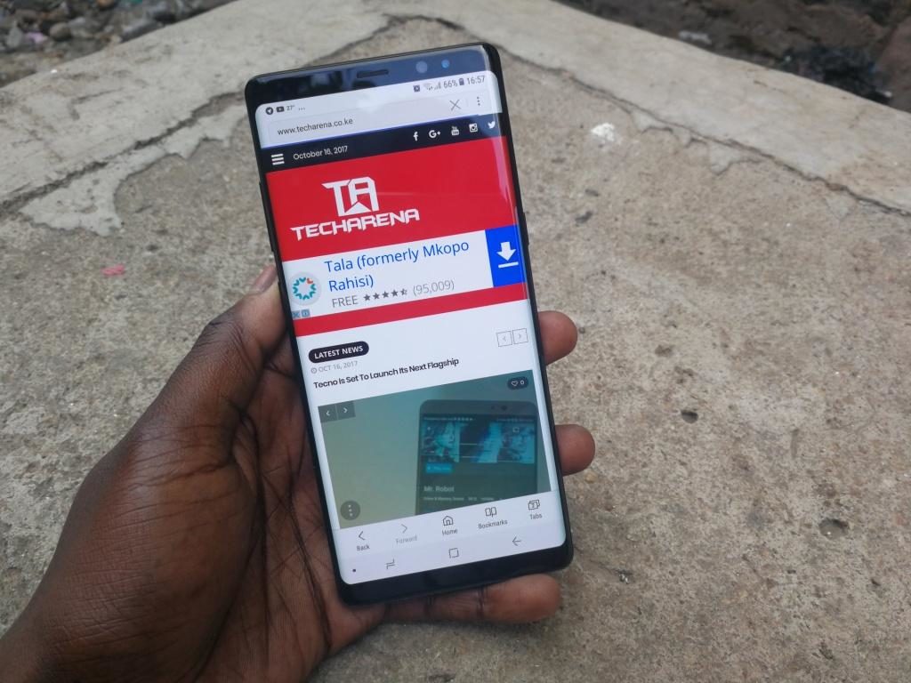 Galaxy Note 8 display