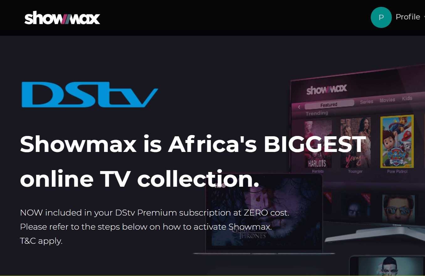 Showmax DStv premium kenya