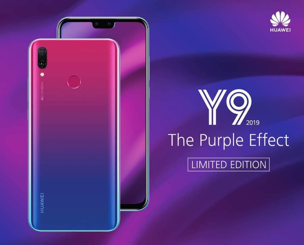 Huawei Y9 2019 aurora purple