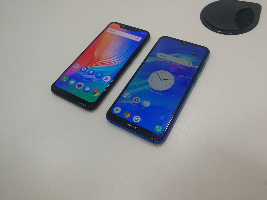 Huawei Y7 Prime 2019 Vs Tecno Camon 11 display