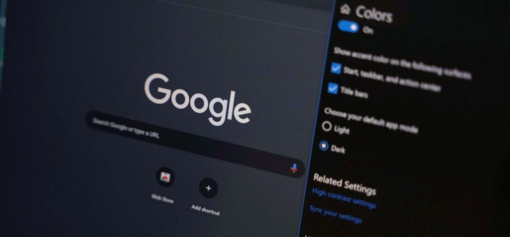 google chrome dark mode windows 1 1