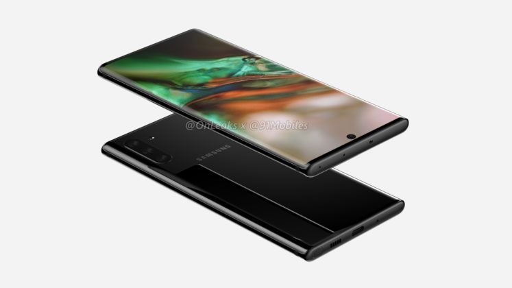 Samsung Galaxy Note10 renders