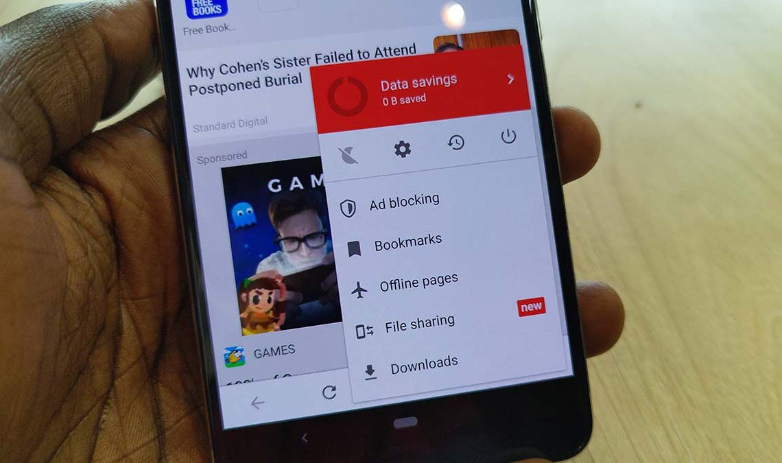 Opera Mini file sharing