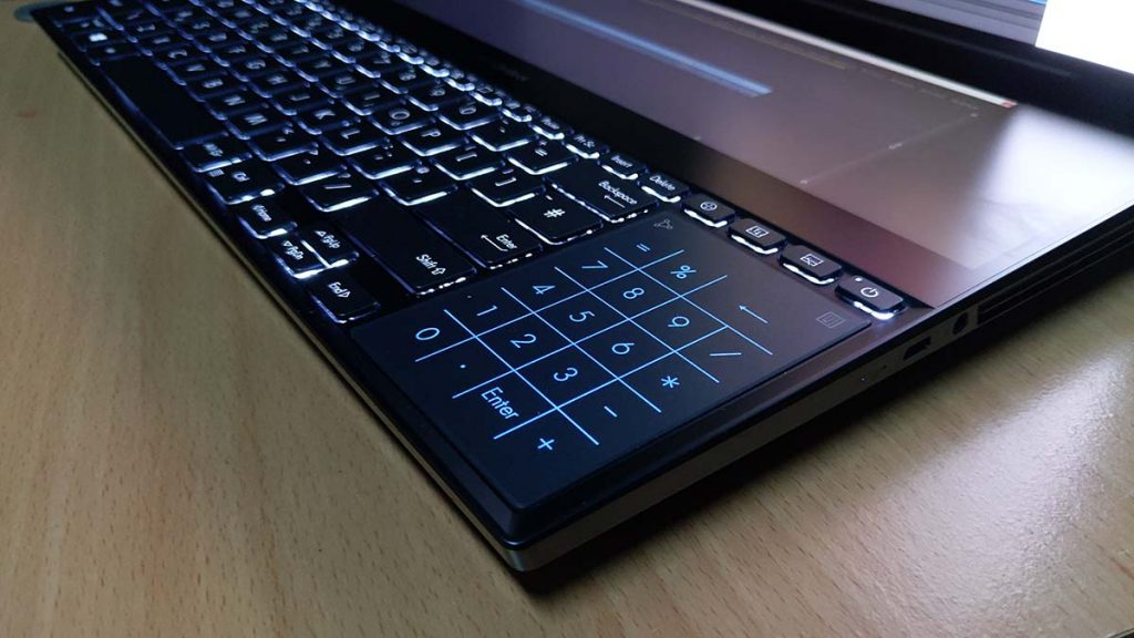 Asus Zenbook pro duo numpad