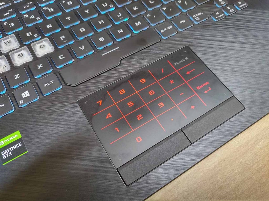 ASUS ROG strix g531gt numpad