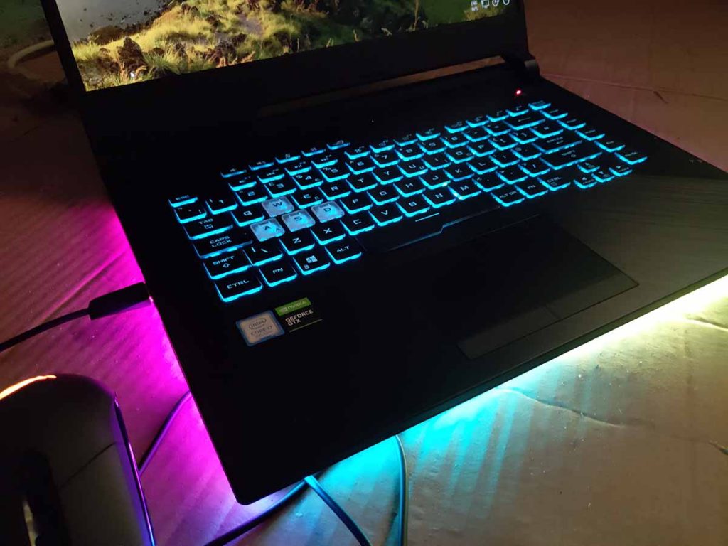 ASUS ROG strix g531gt rgb light