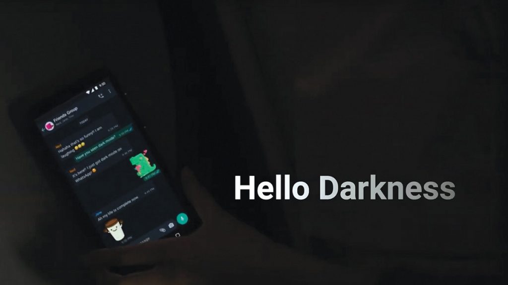 whatsApp dark mode