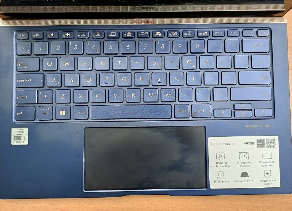 Asus zenbook 14 keyboard