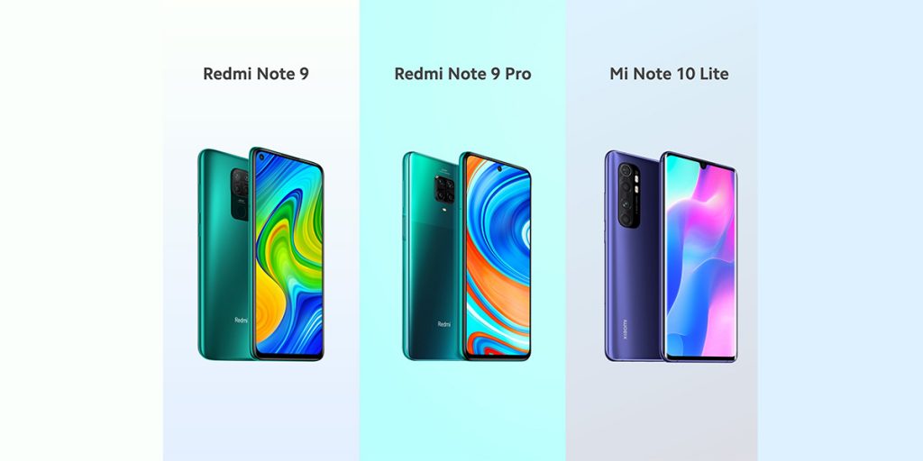 Redmi Note 9 pro Mi Note 10 Lite