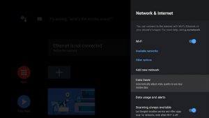 Android TV data saver