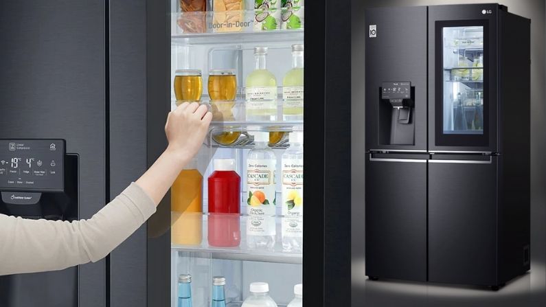 CES 2021 The door of this fridge becomes transparent after