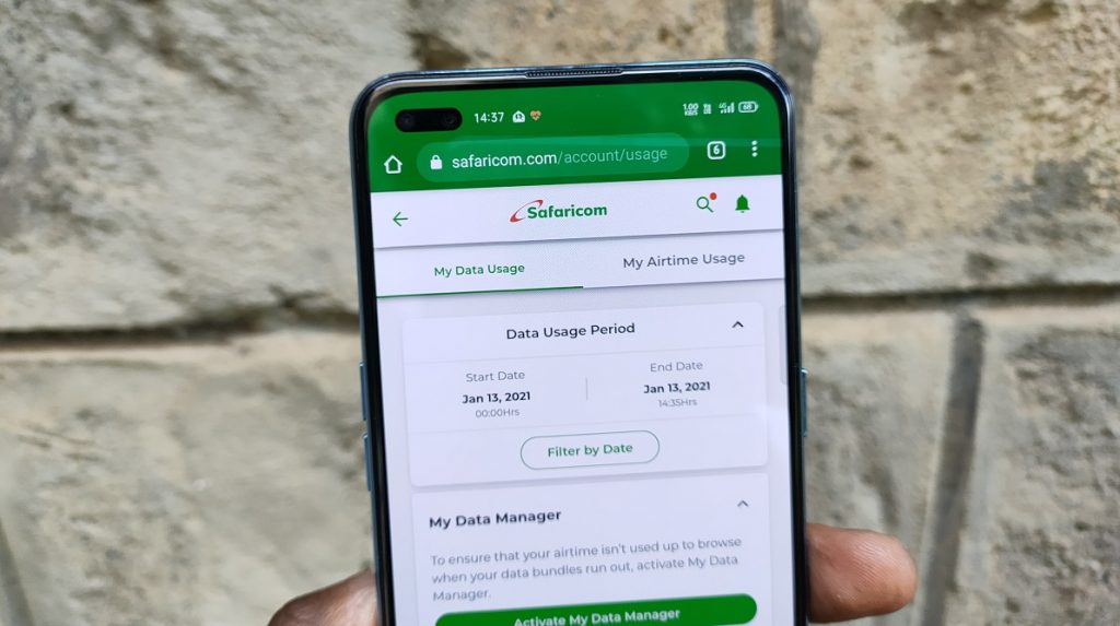 Safaricom data statement
