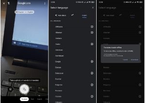 Google Lens Offline Translation