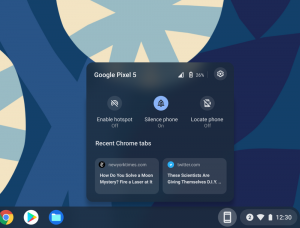 PhoneHub Chrome OS