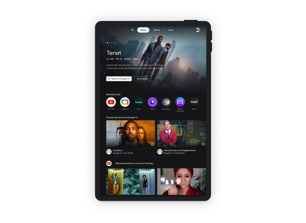 watch tab entertainment space android