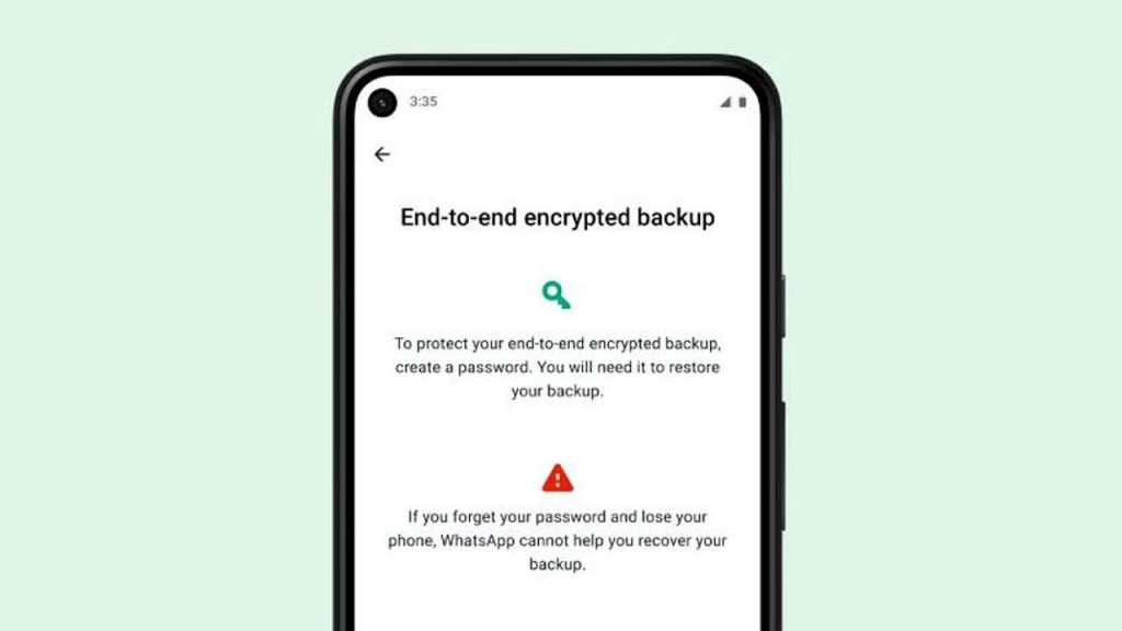 WhatsApp encrypted chat backups