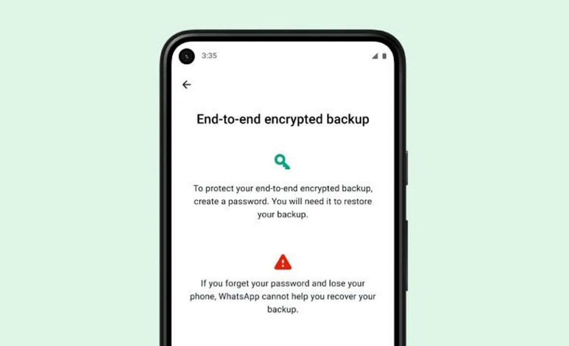 WhatsApp encrypted chat backups