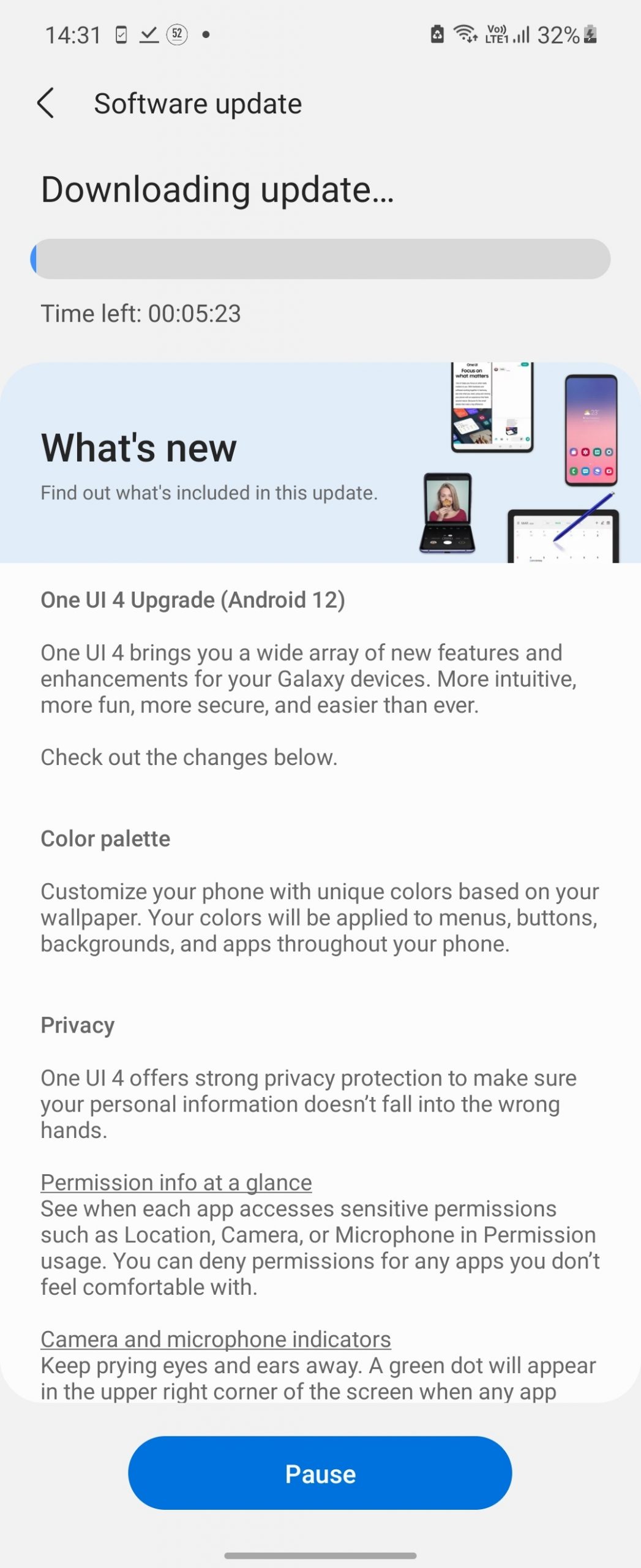 Samsung Galaxy Z Flip 3 updating