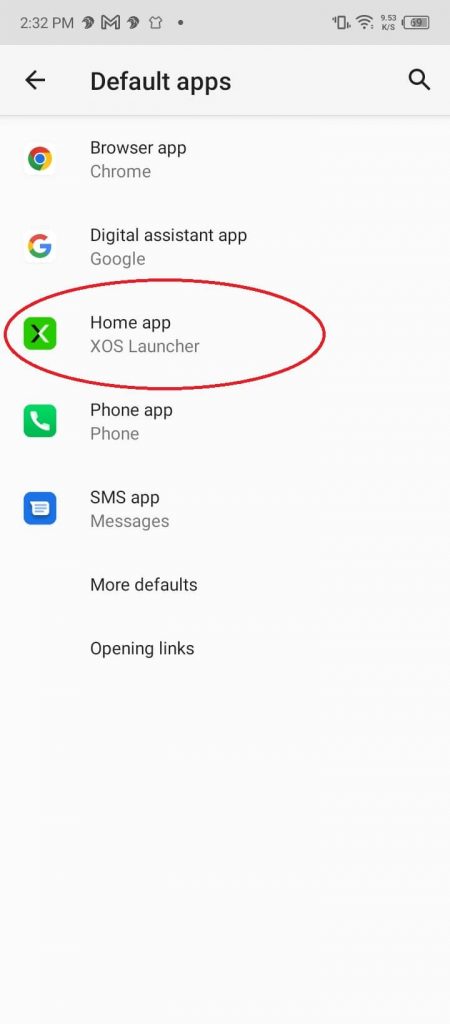 XOS home app