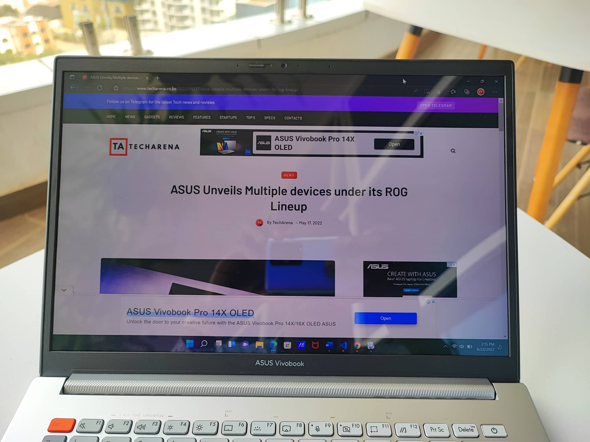 ASUS Vivobook pro 14x oled display