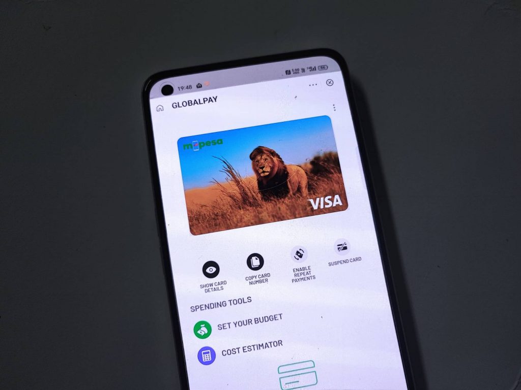 Safaricom VISA virtualcard