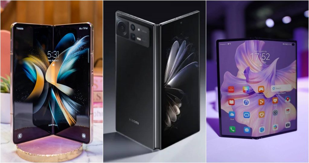 Galaxy Z Fold 4 Xiaomi Mix Fold 2 and Huawei Mate Xs 2