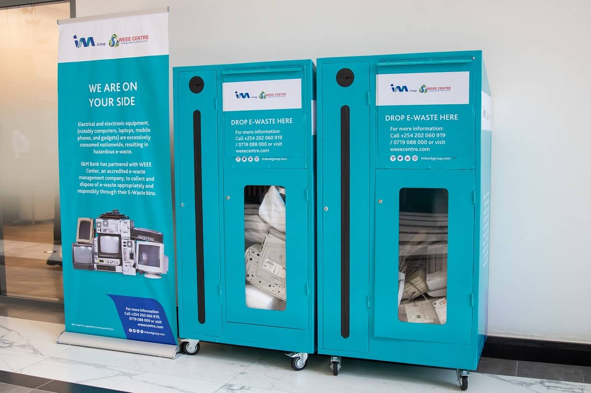 E-Waste Bins in I&M Banking Hall