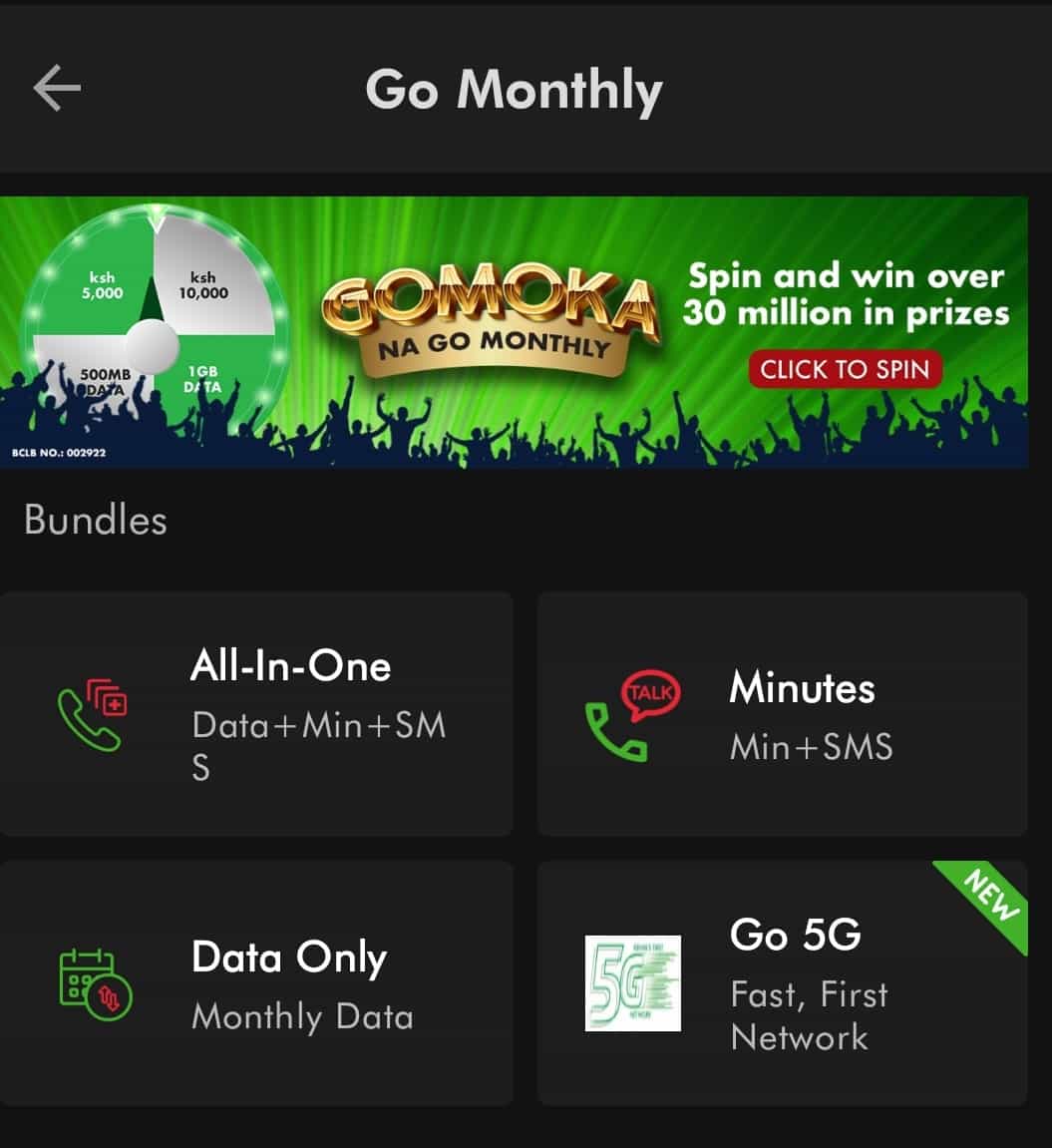 Safaricom Go Monthly
