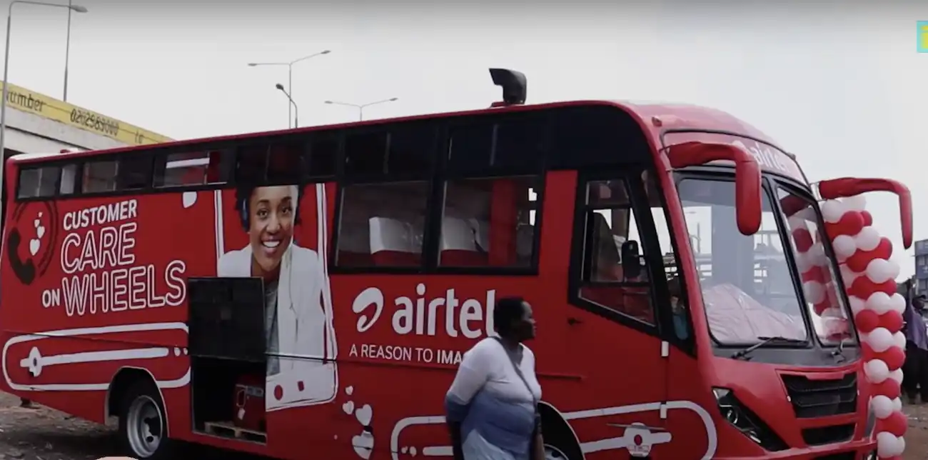 Airtel Customer Care On Wheels Bus
