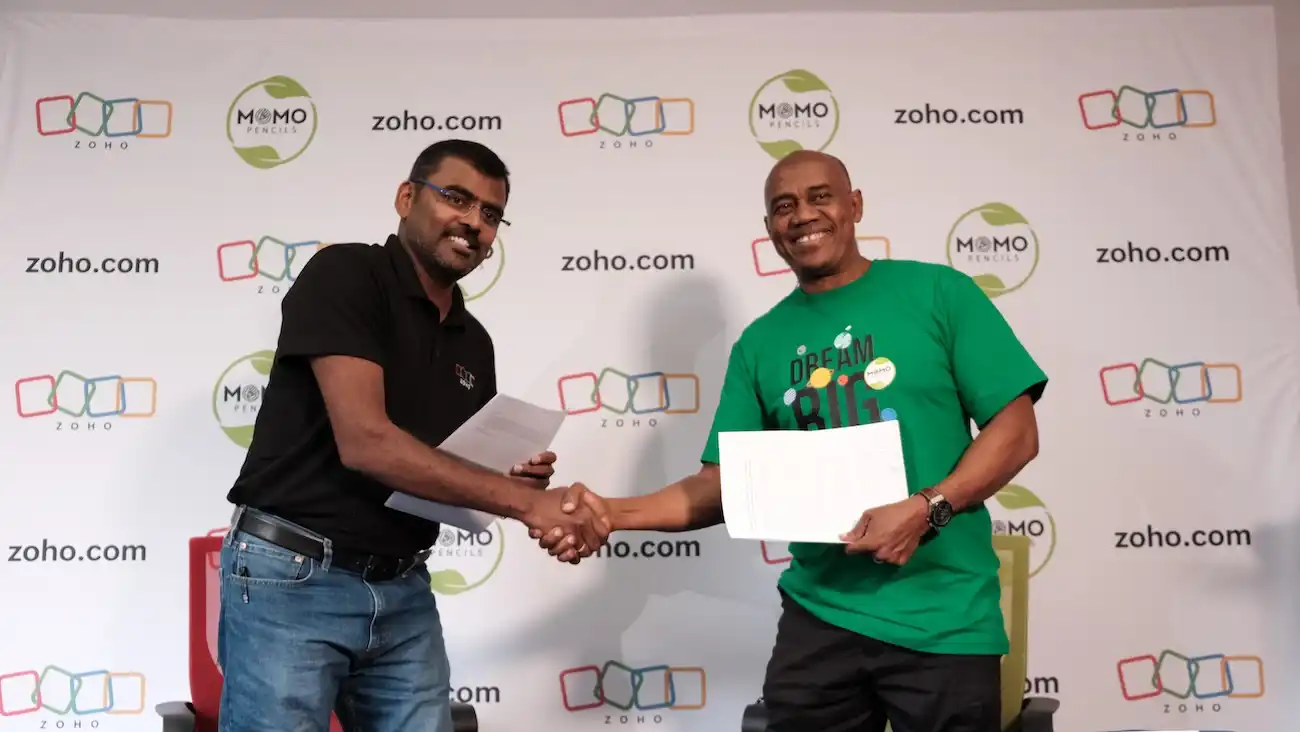 Zoho Momo pencils partnership