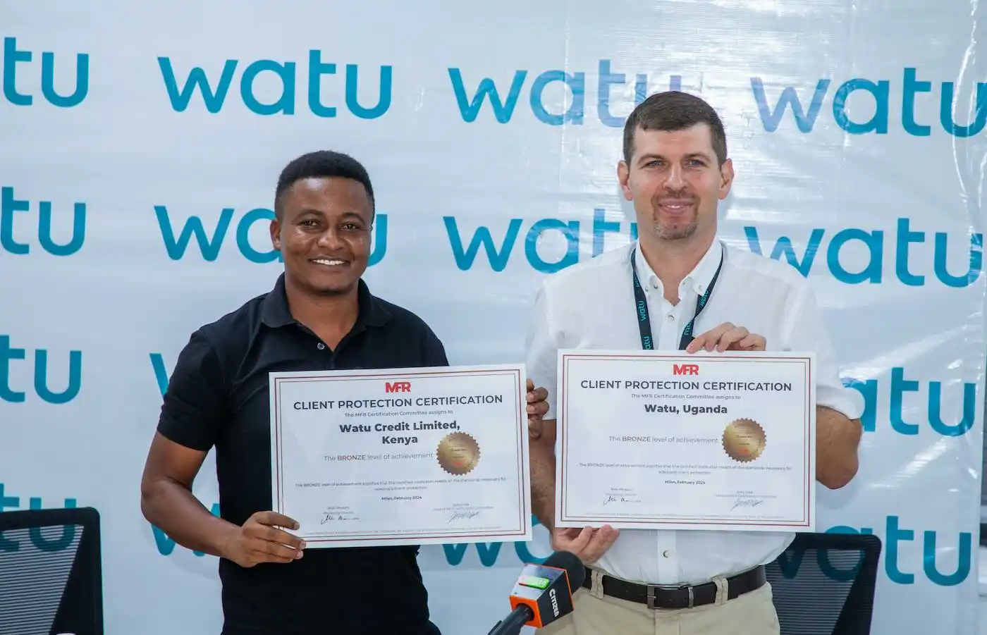 Watu Credit Client Protection Certification