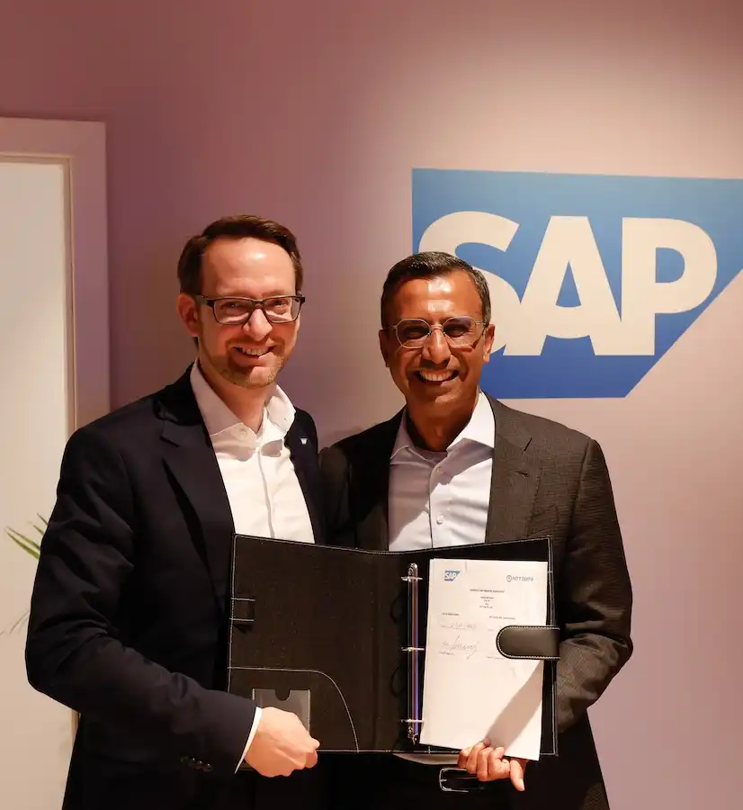 Thomas Saueressig SAP and Abhijit Dubey, NTT DATA