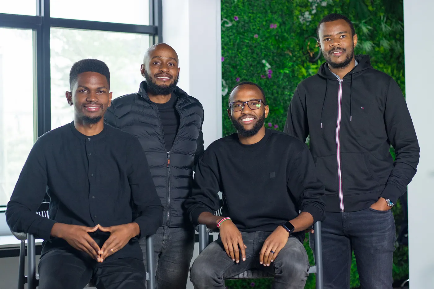 Chpter Cofounders Mark Kiarie, Kuria Kevin, Tesh Mbaabu and Mesongo Sibuti