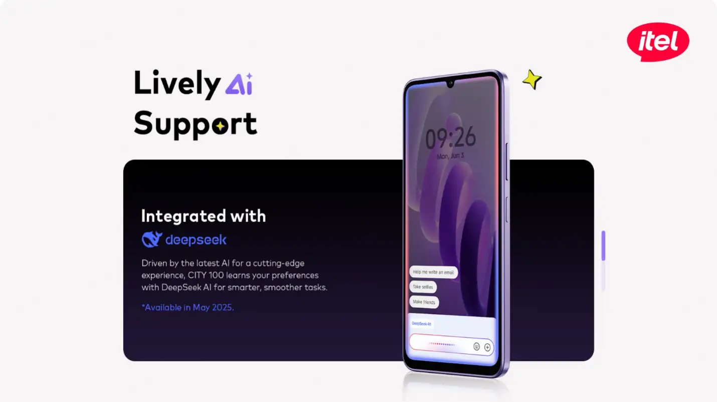 itel City 100 With Deepseek AI