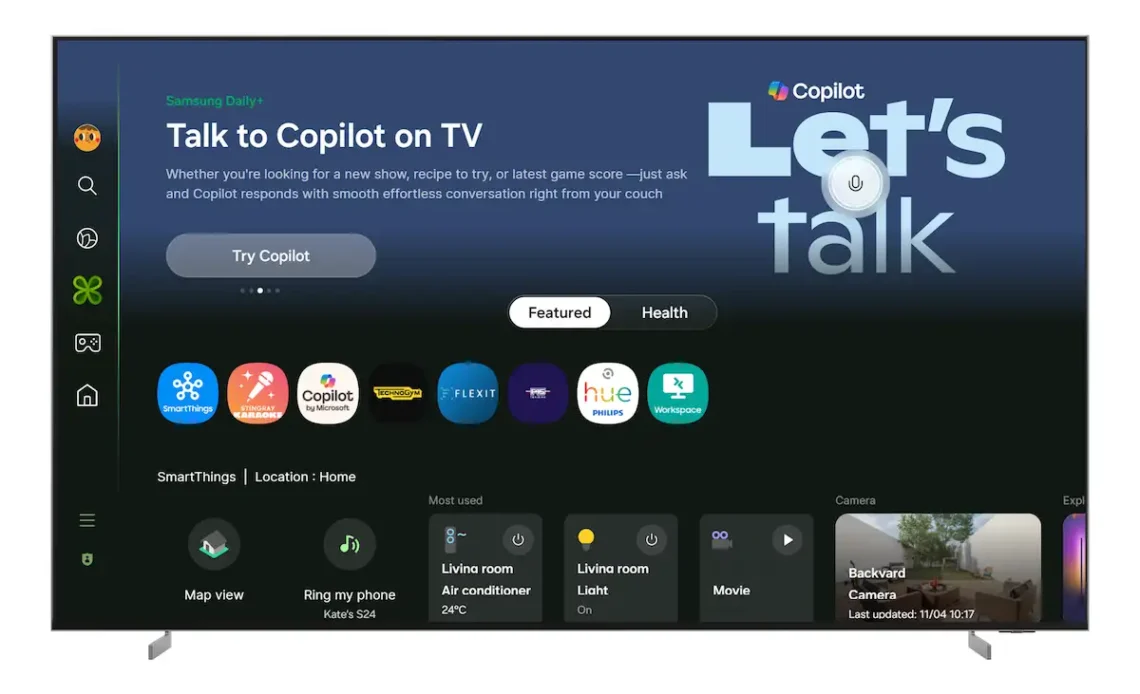 2025 Samsung TVs Microsoft CoPilot