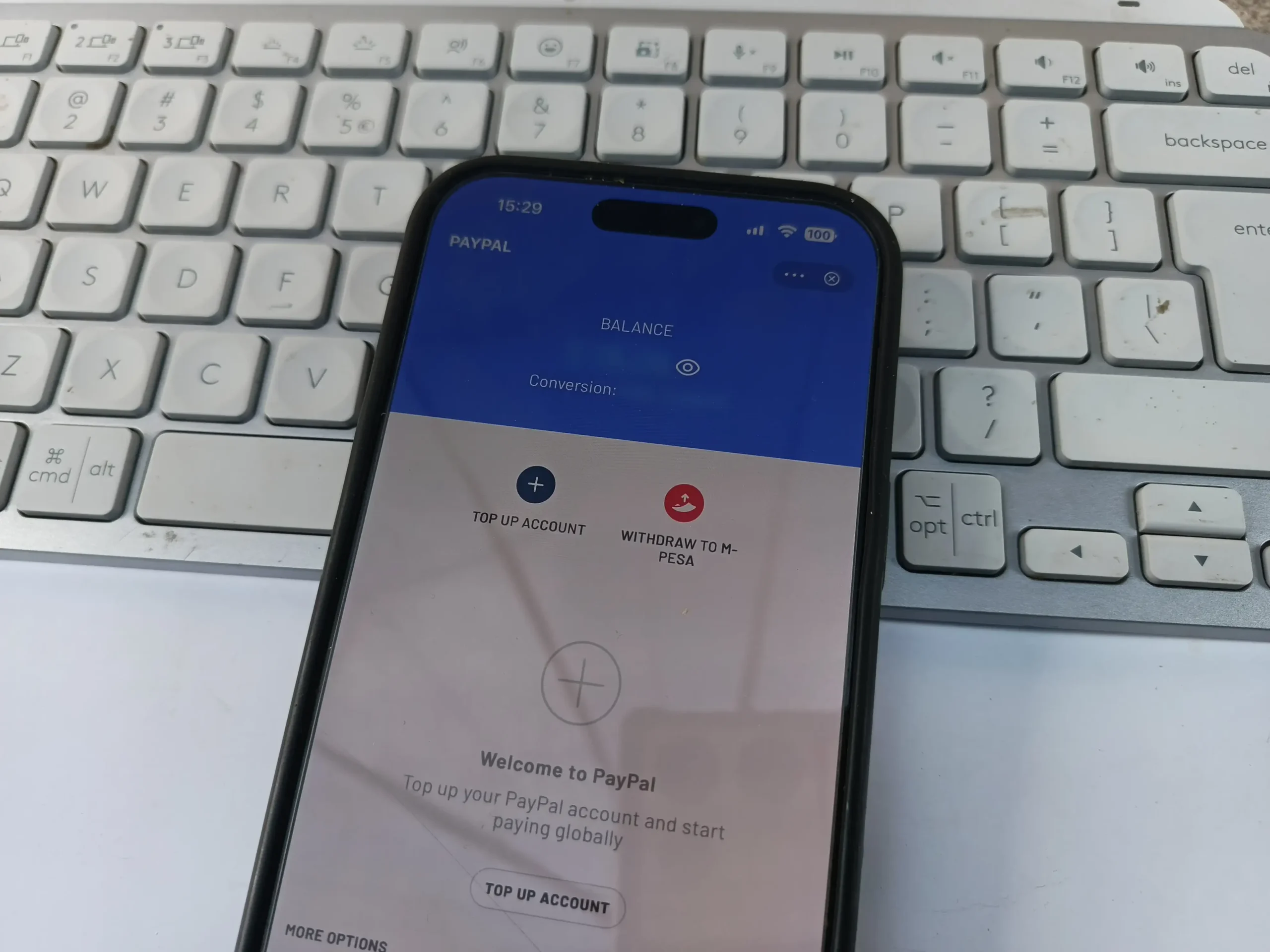 PayPal to M-Pesa withdraw deposit