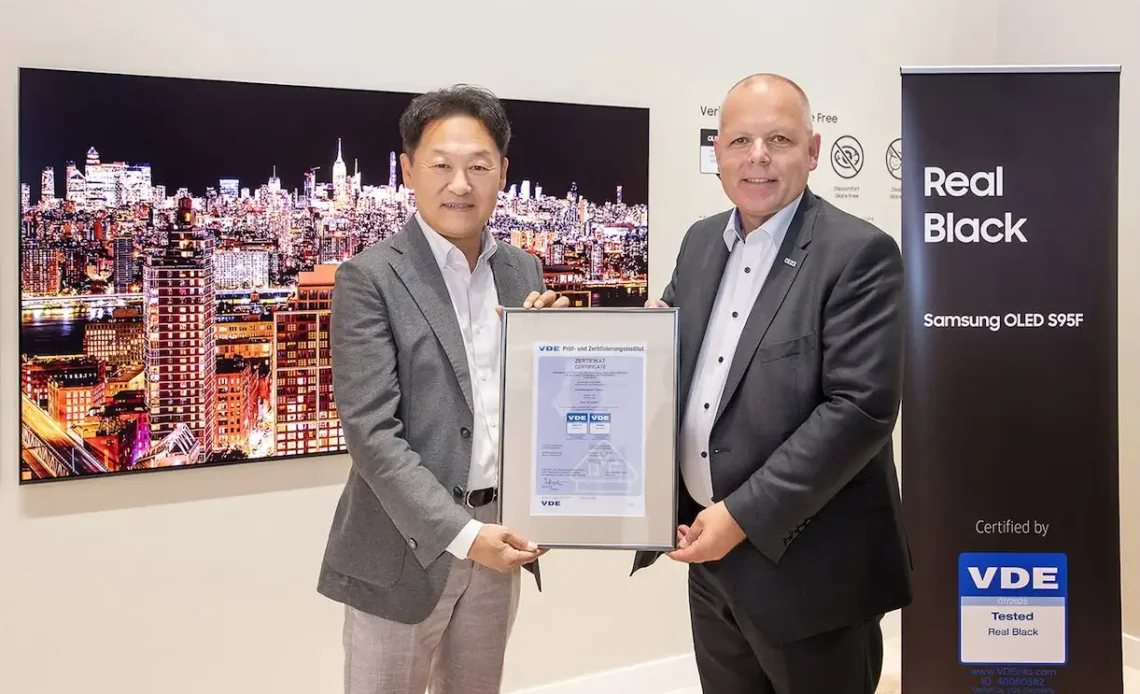 Samsung OLED VDE ‘Real Black’ Certification