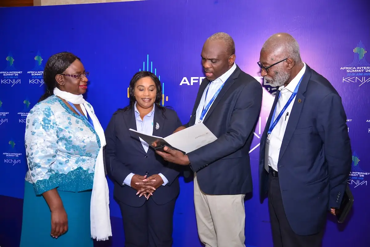 Africa Internet Summit 2026 Opens in Nairobi with Focus on Digital Infrastructure and Collaboration Dr. Fiona Asonga (TESPOK), Mary Kerema (ICT Secretary, Kenya), Prof. Adewale Adedokun (AFRINIC), and Prof. Nii Quaynor