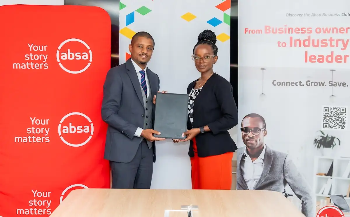 Absa Bank Kenya and Google Hustle Academy Partner to Train 3,000 SMEs in Digital and Financial Skills Renato DSouza (Absa) and Monica Kanguru (Google)