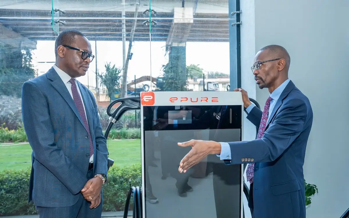 NCBA partners with ePure Motion to finance electric vehicle adoption in Kenya Lennox Mugambi - NCBA Group and Gilbert Saggia - ePureMotion