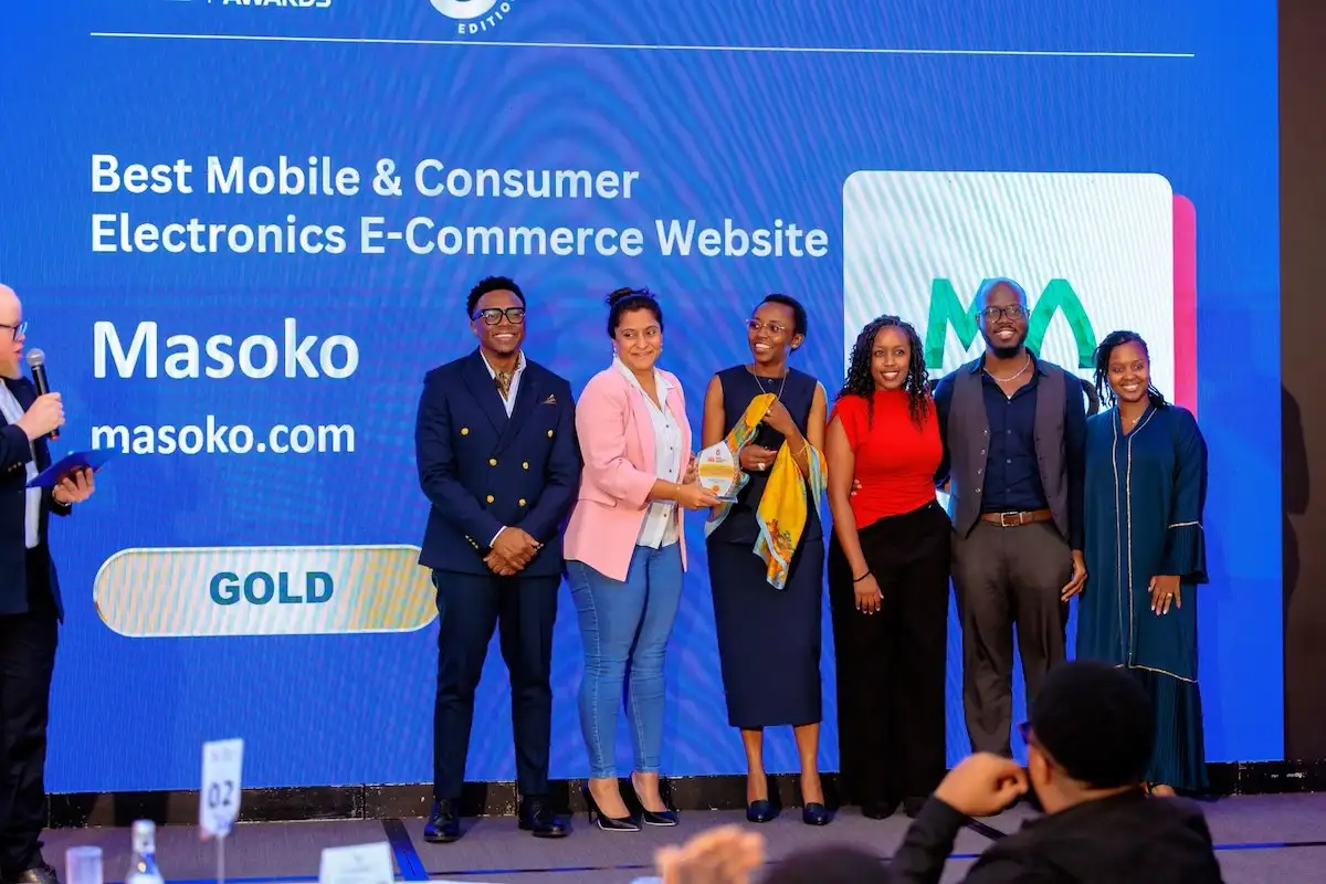 Safaricom’s Masoko Named Best Mobile & Consumer Electronics E-Commerce Website 2026 Masoko Best Mobile & Consumer Electronics E-Commerce Website 2026